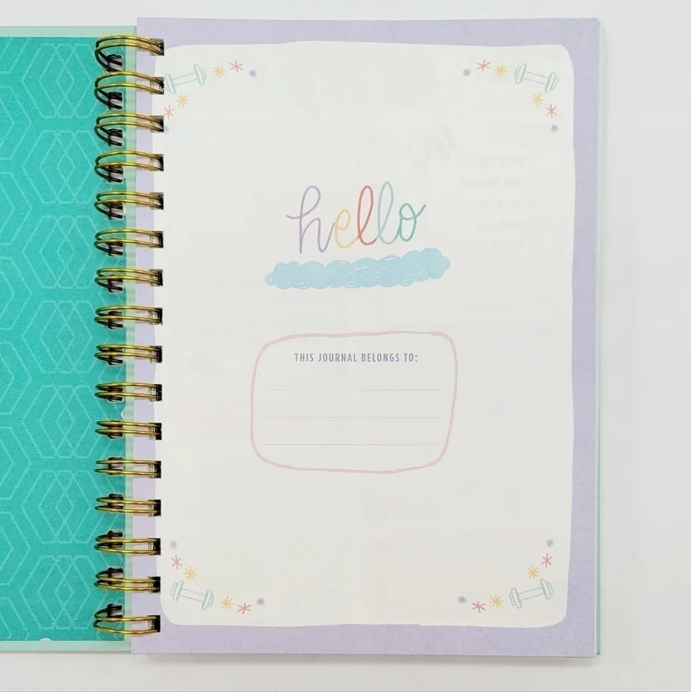 Crush your goals multicolor workout/ gym‎ agenda/journal